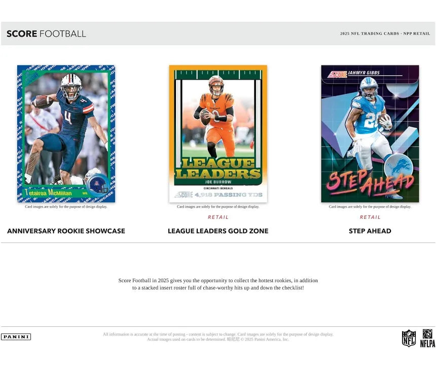 🏈 2025 Panini Score Football Retail Box