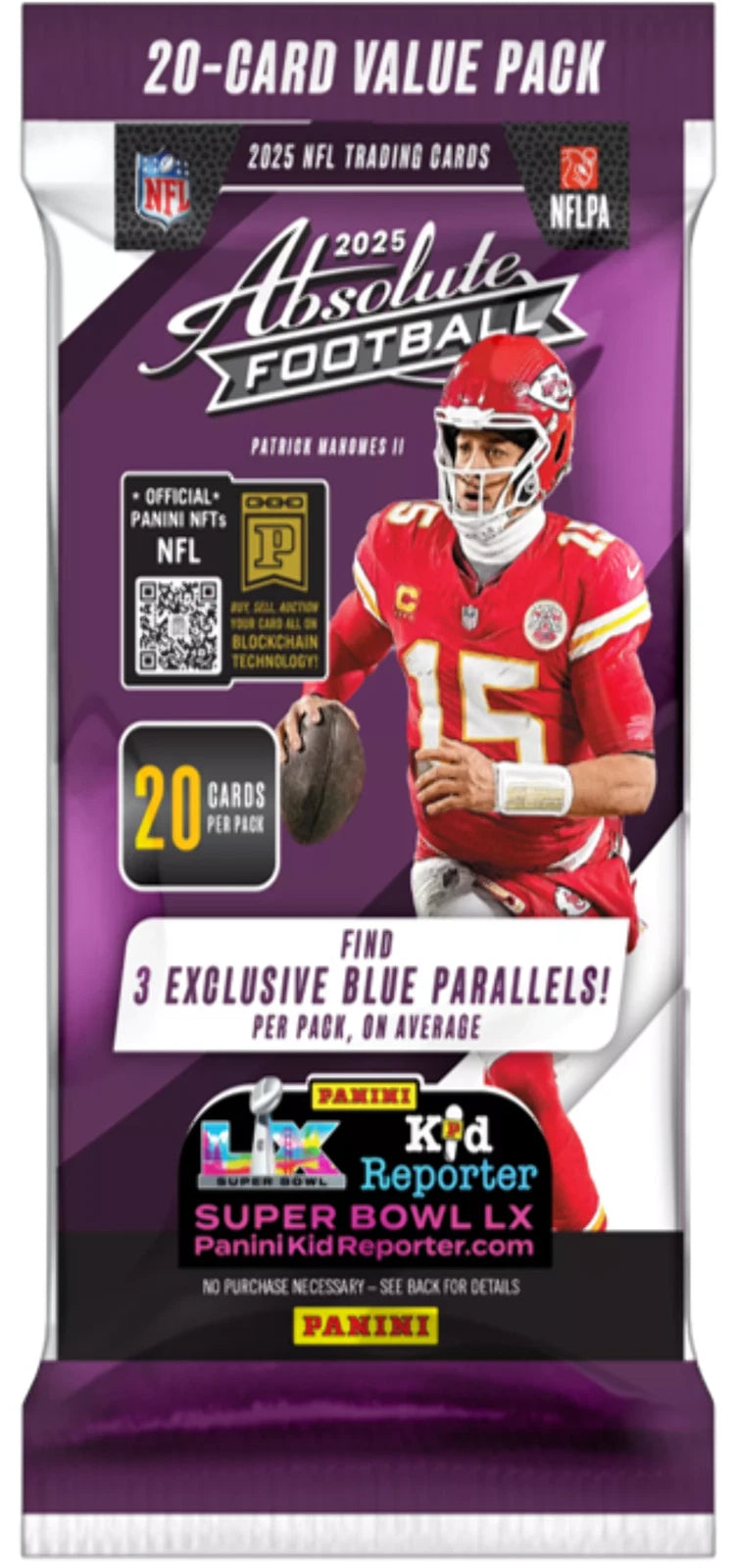🏈 2025 Panini Absolute Football (NFL) Value Pack (20 Cards)